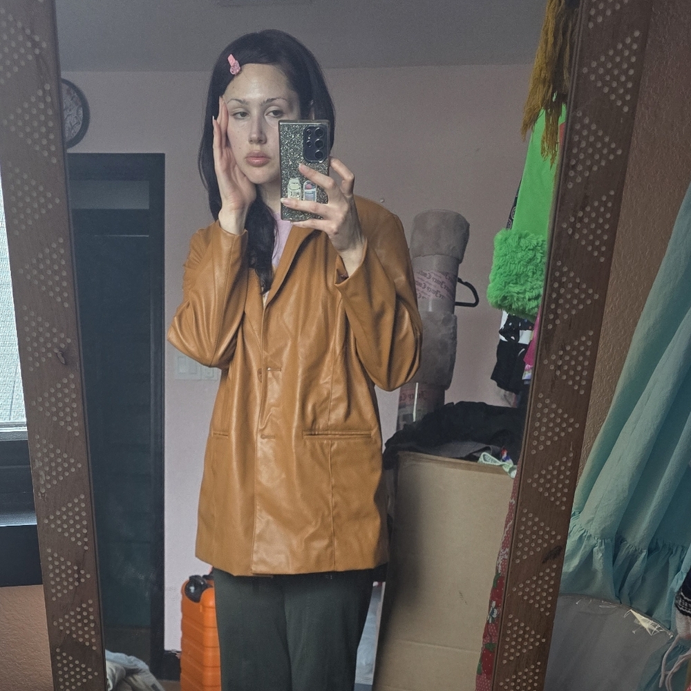 Stylish Tan Leather Jacket